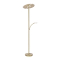 Paul Neuhaus 673-60 - Lámpara de pie LED regulable ARTUR 2xLED/21W/230V+LED/6W dorada