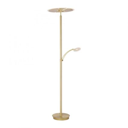 Paul Neuhaus 673-60 - Lámpara de pie LED regulable ARTUR 2xLED/21W/230V+LED/6W dorada