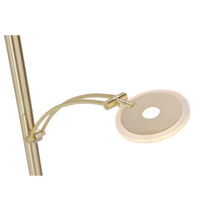 Paul Neuhaus 673-60 - Lámpara de pie LED regulable ARTUR 2xLED/21W/230V+LED/6W dorada