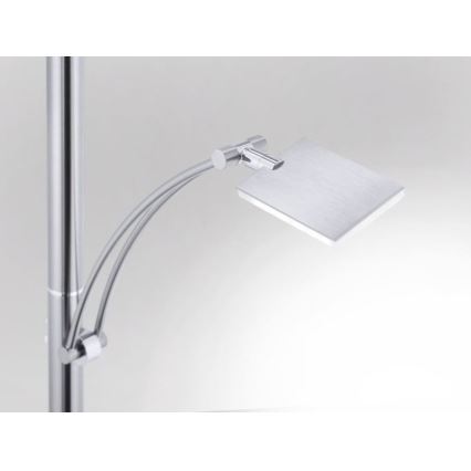 Paul Neuhaus 687-55 - Lámpara de pie LED regulable ARTUR 2xLED/27W + LED/6W