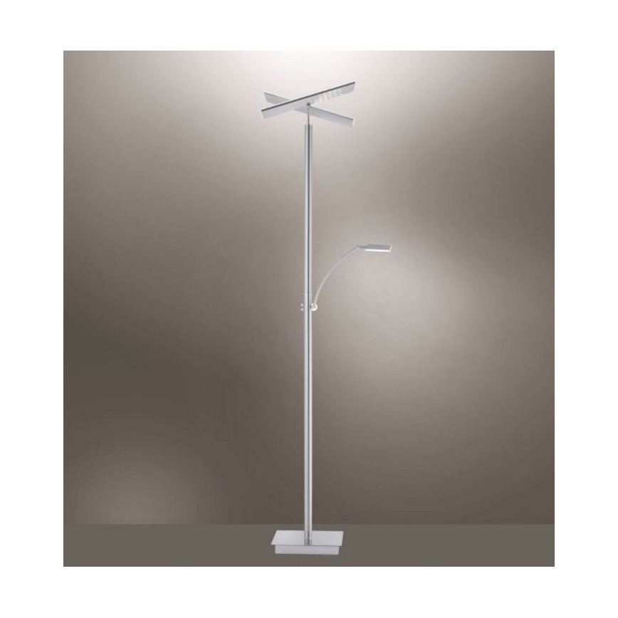 Paul Neuhaus 687-55 - Lámpara de pie LED regulable ARTUR 2xLED/27W + LED/6W