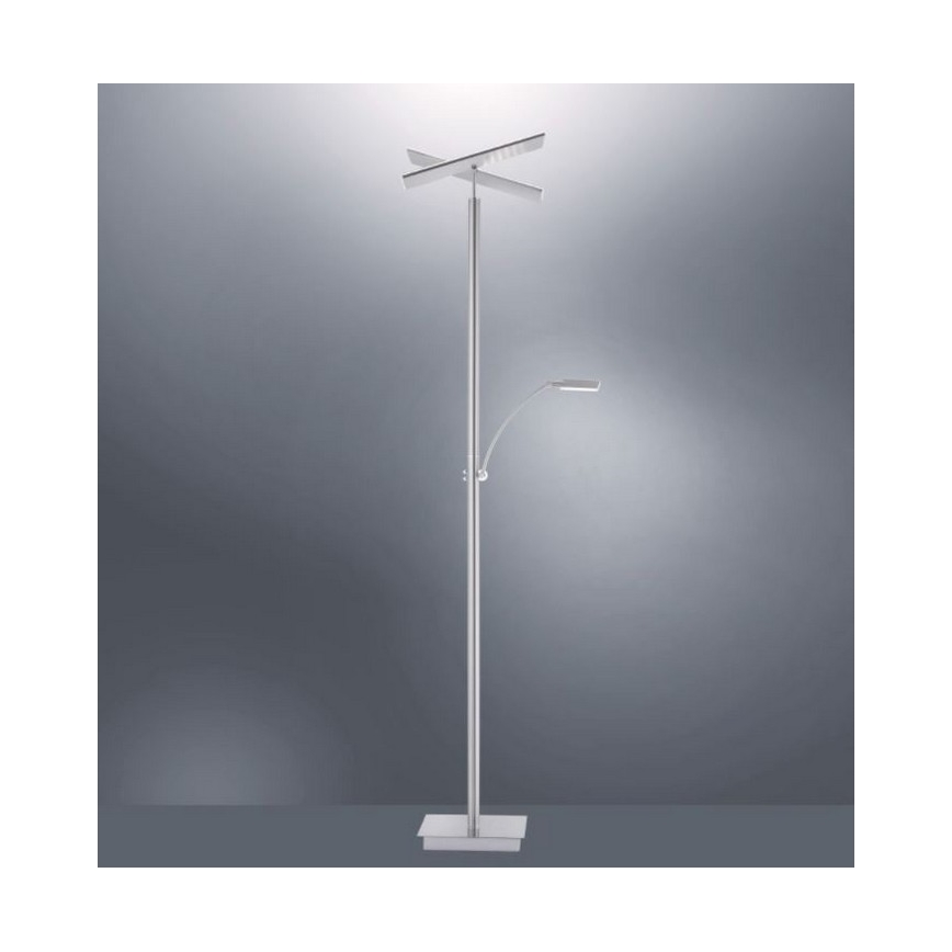 Paul Neuhaus 687-55 - Lámpara de pie LED regulable ARTUR 2xLED/27W + LED/6W