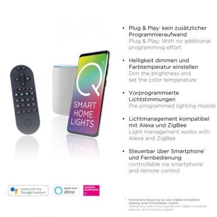 Paul Neuhaus 8007-70 - Plafón LED regulable Q-PIATO LED/35W/230V 2700-5000K Wi-Fi + control remoto