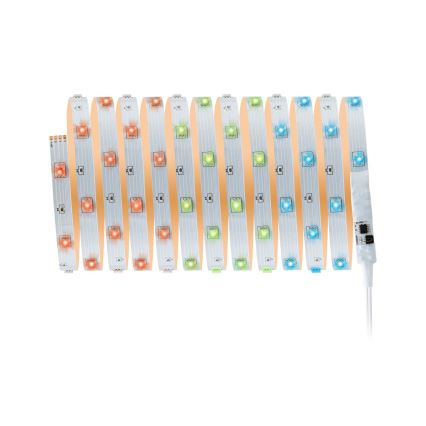 Paulmann 3988 - Tira LED RGBW regulable de 13 W TIP, 5 m, 230 V + mando a distancia