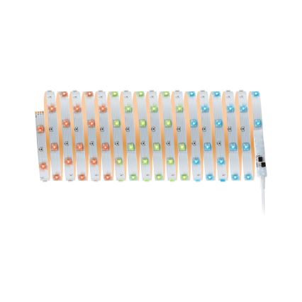 Paulmann 3989 - Tira LED RGBW regulable de 19W TIP, 10 m, 230V + mando a distancia