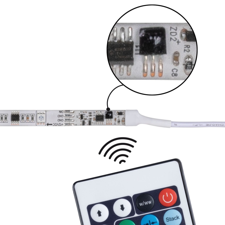 Paulmann 70514 - LED RGB/15W Tira regulable SIMPLED 7,5m 230V + control remoto