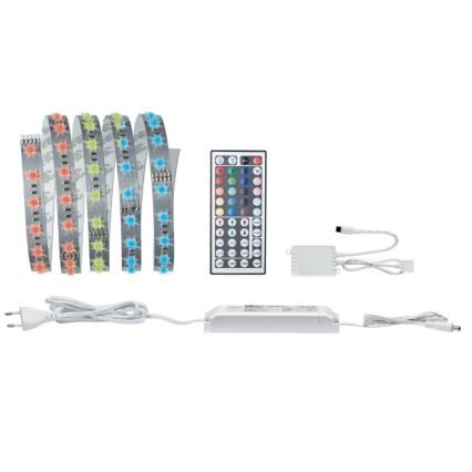 Paulmann 70587 - Tira LED RGB/20W regulable MAXLED 1,5m 230V + mando a distancia