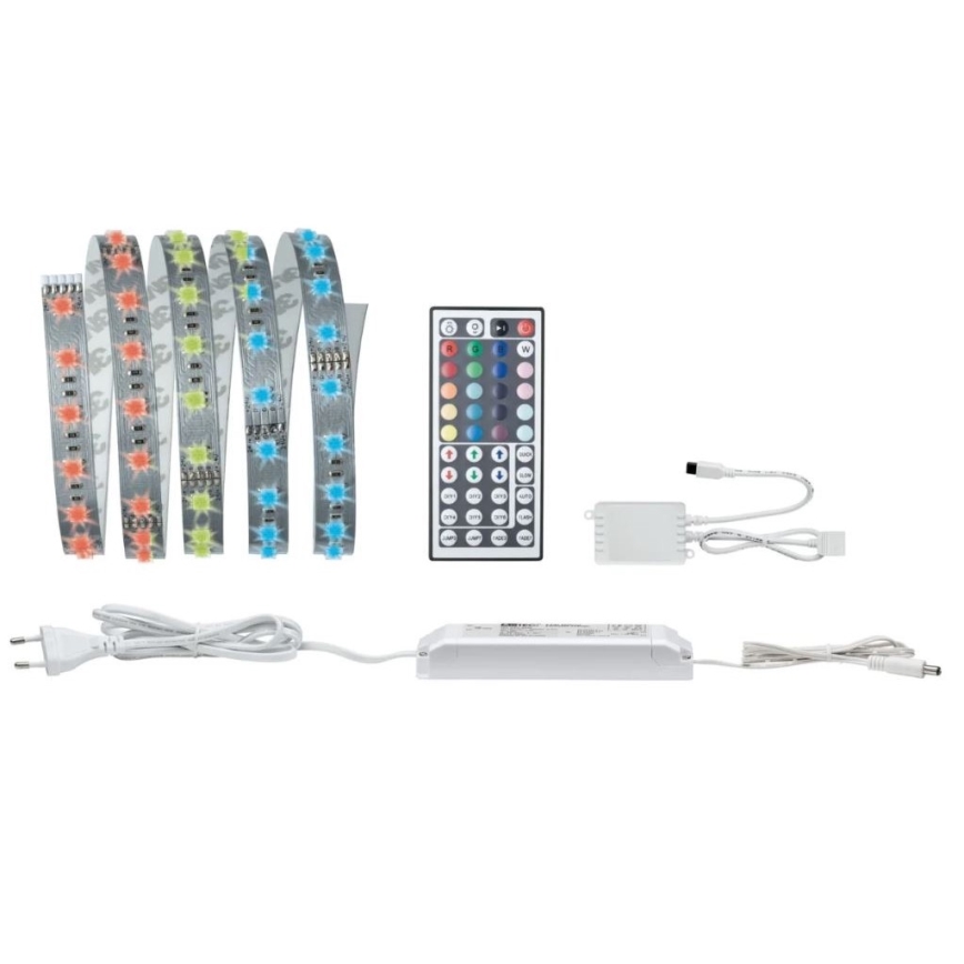 Paulmann 70587 - Tira LED RGB/20W regulable MAXLED 1,5m 230V + mando a distancia