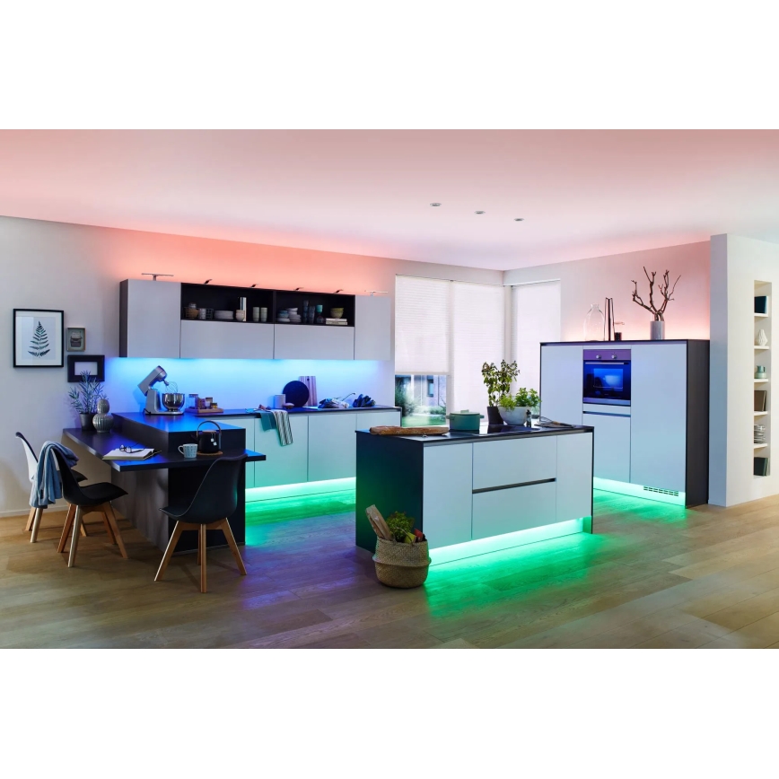 Paulmann 70627 - Tira LED RGB de 18 W, IP44, regulable para baño MAXLED 1,5 m 230 V + mando a distancia