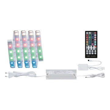 Paulmann 70627 - Tira LED RGB de 18 W, IP44, regulable para baño MAXLED 1,5 m 230 V + mando a distancia