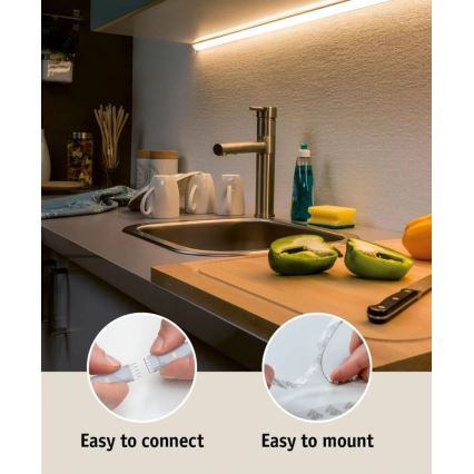 Paulmann 70672 - LED/18W IP44 Tira de baño regulable MAXLED 1,5 m 2700K 230V