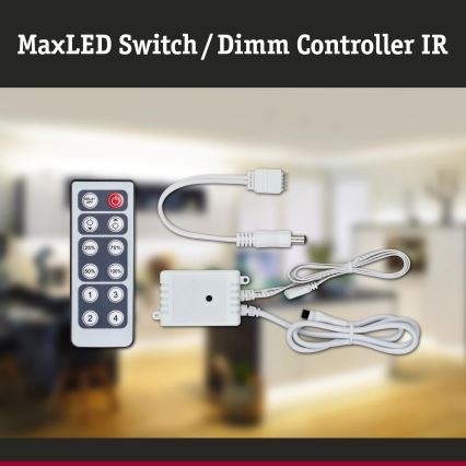 Paulmann 70683 - Regulador de intensidad para tiras LED MAXLED 24V + mando a distancia