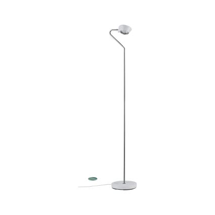 Paulmann 70920 - Lámpara de pie LED regulable RAMOS 230V blanca/cromo brillante
