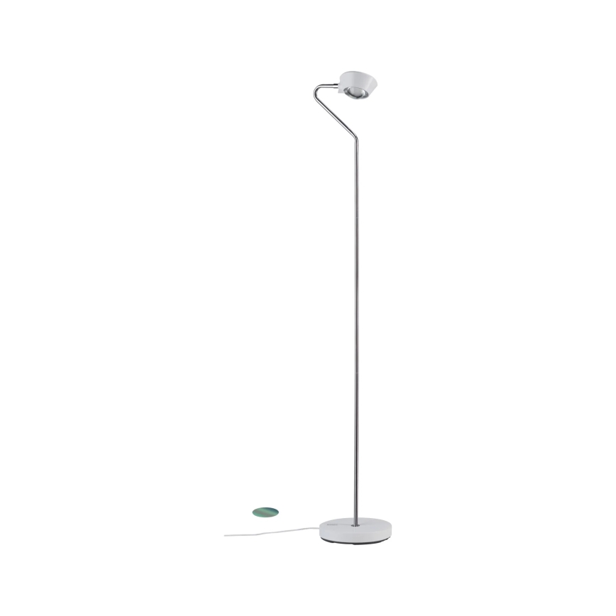 Paulmann 70920 - Lámpara de pie LED regulable RAMOS 230V blanca/cromo brillante