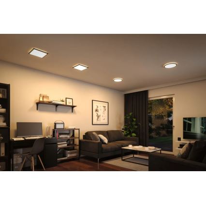 Paulmann 71001 - LED/16W Panel de techo ATRIA 230V 3000K 29,3x29,3 cm negro