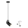 Paulmann 79766 - Lámpara colgante en cable LED 1xE27/8W LAVEA 230 V negra