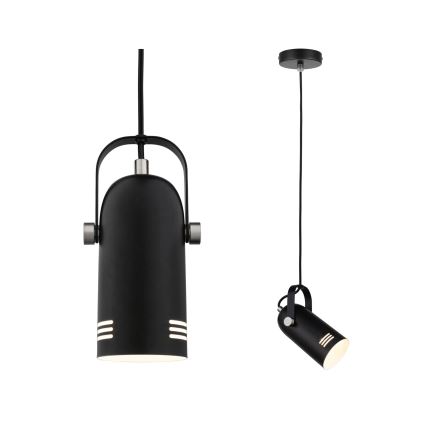 Paulmann 79766 - Lámpara colgante en cable LED 1xE27/8W LAVEA 230 V negra