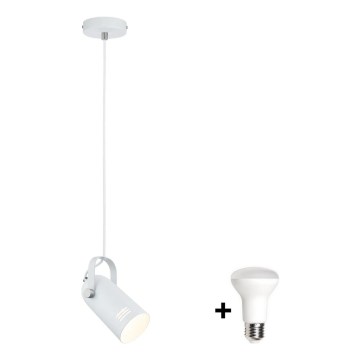 Paulmann 79767 - Lámpara colgante con cable LED 1xE27/8W LAVEA 230V blanca