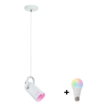 Paulmann 79767 - Lámpara colgante LAVEA LED RGBW, 1x E27/15W, 230V, blanca