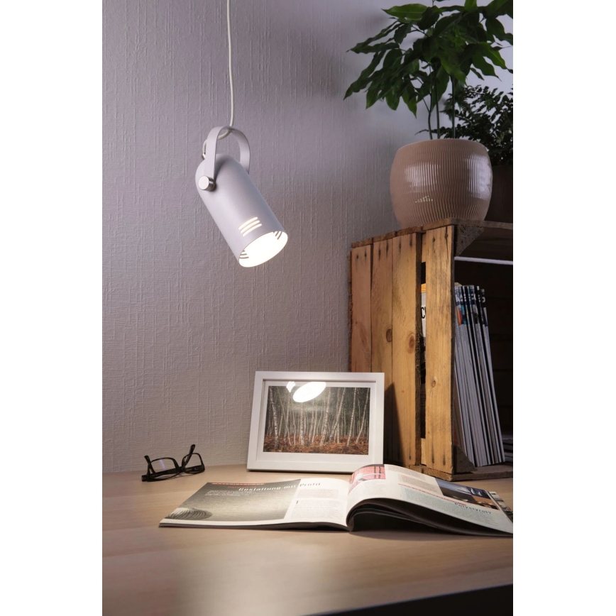 Paulmann 79767 - Lámpara colgante LAVEA LED RGBW, 1x E27/15W, 230V, blanca