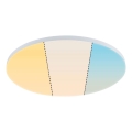 Paulmann 79894 - Plafón LED/38W VELORA 230V 3000/4000/6500K diámetro 60 cm blanco