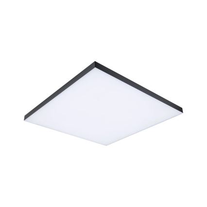 Paulmann 79913 - Lámpara de techo regulable LED/31W RGBW LORIA 230V 3000-6500K 59,5x59,5 cm negra + control remoto