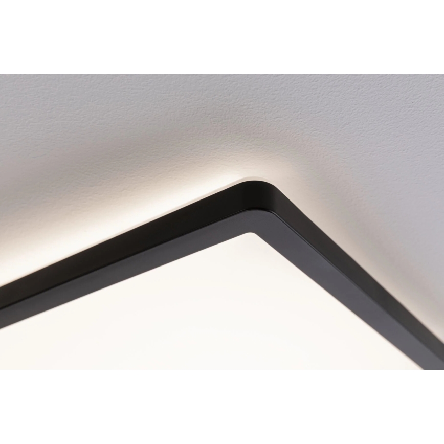Paulmann 79920 - Panel LED regulable ATRIA 11,2W 230V 3000K 19x19 cm negro