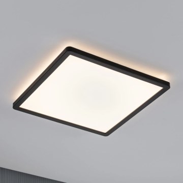 Paulmann 79921 - Panel LED regulable ATRIA 16W 230V 3000K 29,3x29,3 cm negro