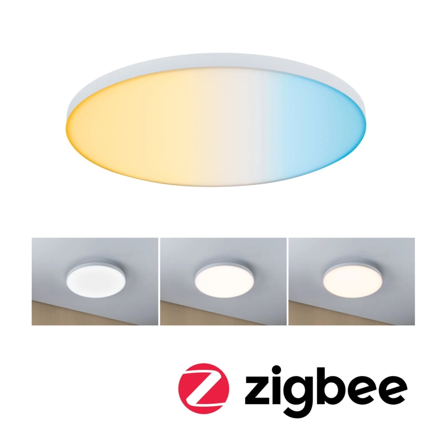 Paulmann 79928 - Luminaria de techo regulable LED/22W LORIA 230V 2700-6500K Ø 40 cm blanca