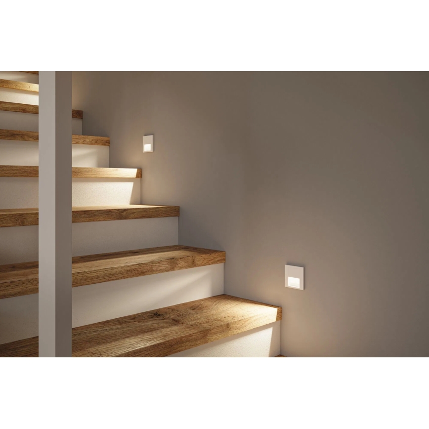 Paulmann 79999 - LED/1W Iluminación de escalera TSARO 230V Follow/blanco