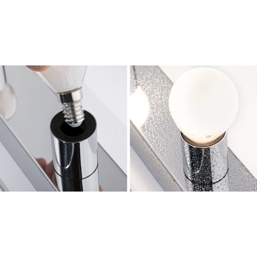 Paulmann 80098 - 4xE14/40W IP44 Iluminación de espejo de baño REGULA 230V cromo brillante