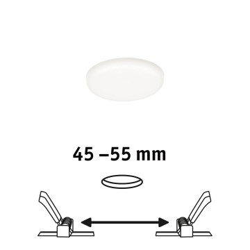 Paulmann 92390 - LED/4,5W IP44 Lámpara empotrable para el baño VARIFIT 230V