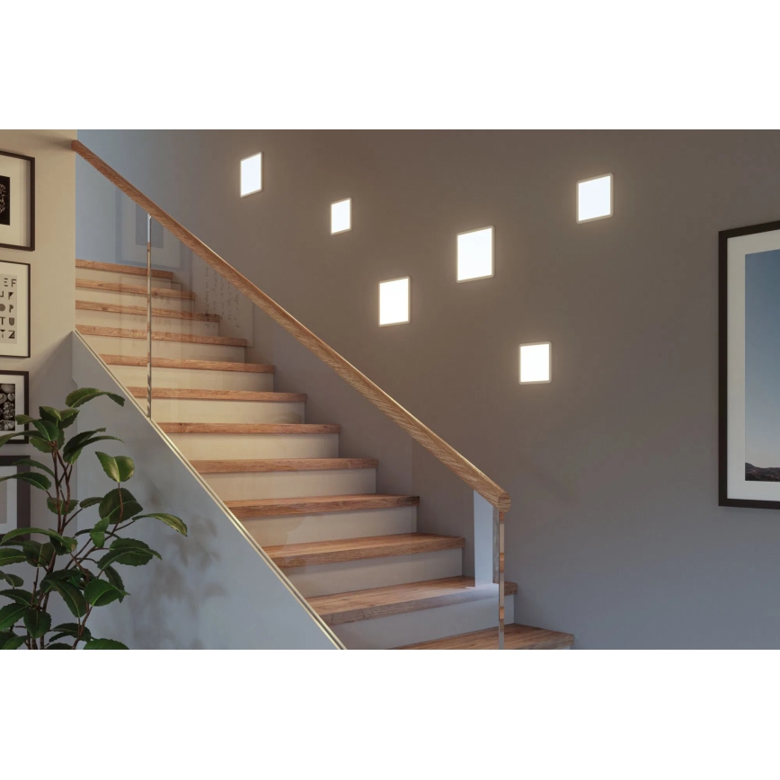 Paulmann 93059 - LED/13W IP44 Downlight empotrable regulable para baño AREO 230V 17,5x17,5 cm blanco