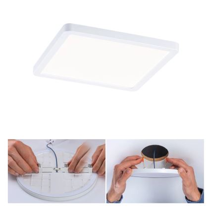 Paulmann 93059 - LED/13W IP44 Downlight empotrable regulable para baño AREO 230V 17,5x17,5 cm blanco