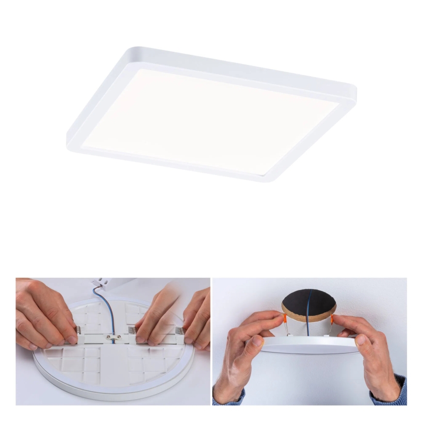 Paulmann 93059 - LED/13W IP44 Downlight empotrable regulable para baño AREO 230V 17,5x17,5 cm blanco