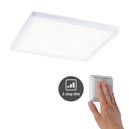 Paulmann 93060 - Luminaria empotrable LED/16W IP44 regulable para baño AREO 230V 23x23 cm blanca