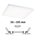 Paulmann 93060 - Luminaria empotrable LED/16W IP44 regulable para baño AREO 230V 23x23 cm blanca
