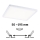Paulmann 93060 - Luminaria empotrable LED/16W IP44 regulable para baño AREO 230V 23x23 cm blanca