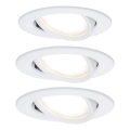 Paulmann 93449 - SET 3xLED/6,5W IP23 Lámpara empotrable de baño NOVA 230V