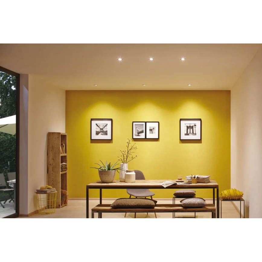 Paulmann 93895 - SET 3xLED/6W IP44 Lámpara empotrable regulable para el baño NOVA 230V
