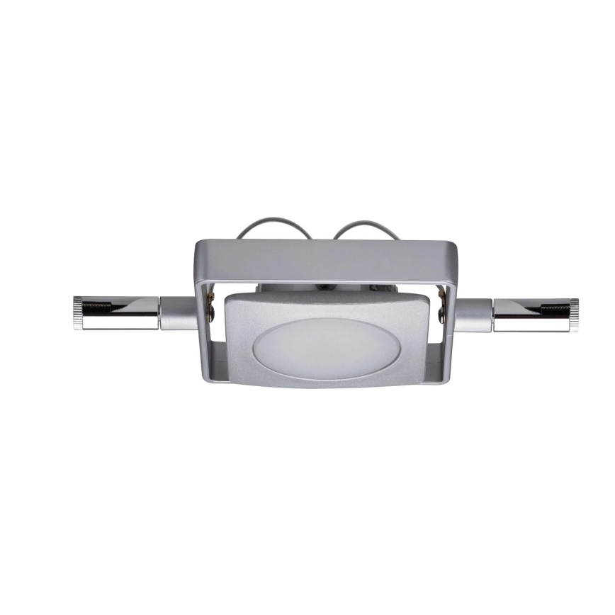 Paulmann 94107 - Set de 4 x LED de 4,3 W, sistema completo de cableado MAC 230V, cromo mate