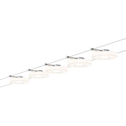 Paulmann 94109 - Set de 5 LEDs de 4,3 W, sistema de cable completo MAC, 230 V, blanco