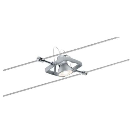Paulmann 94133 - Juego de 5xGU5,3/10W Sistema completo de suspensión por cable MAC 230V cromo mate
