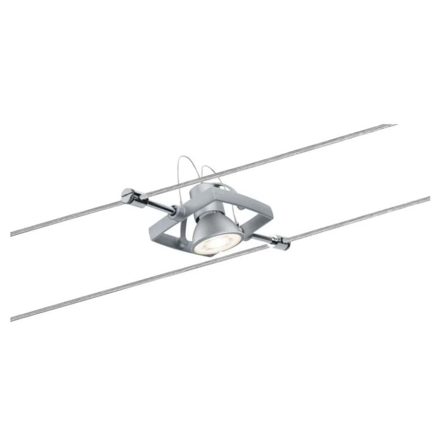 Paulmann 94133 - Juego de 5xGU5,3/10W Sistema completo de suspensión por cable MAC 230V cromo mate