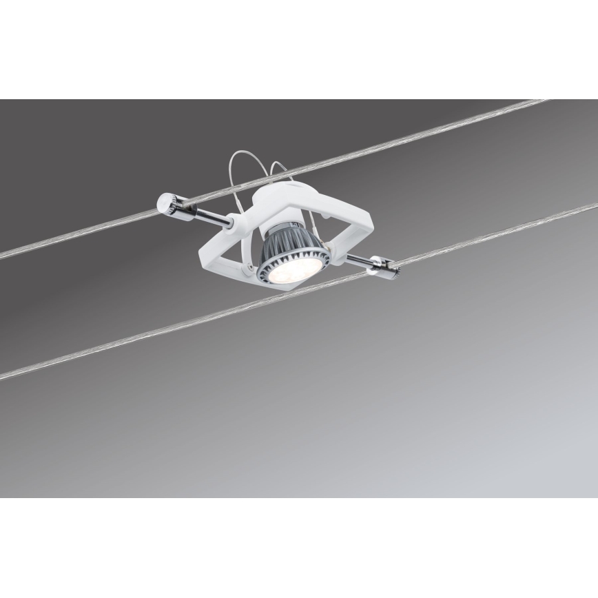 Paulmann 94134 - Juego de 5xGU5,3/10W Sistema completo de cableado MAC 230V blanco