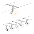 Paulmann 94136 - Juego de 5x GU5,3/10W, sistema de suspensión con cable completo SHEELA 230V, cromo brillante