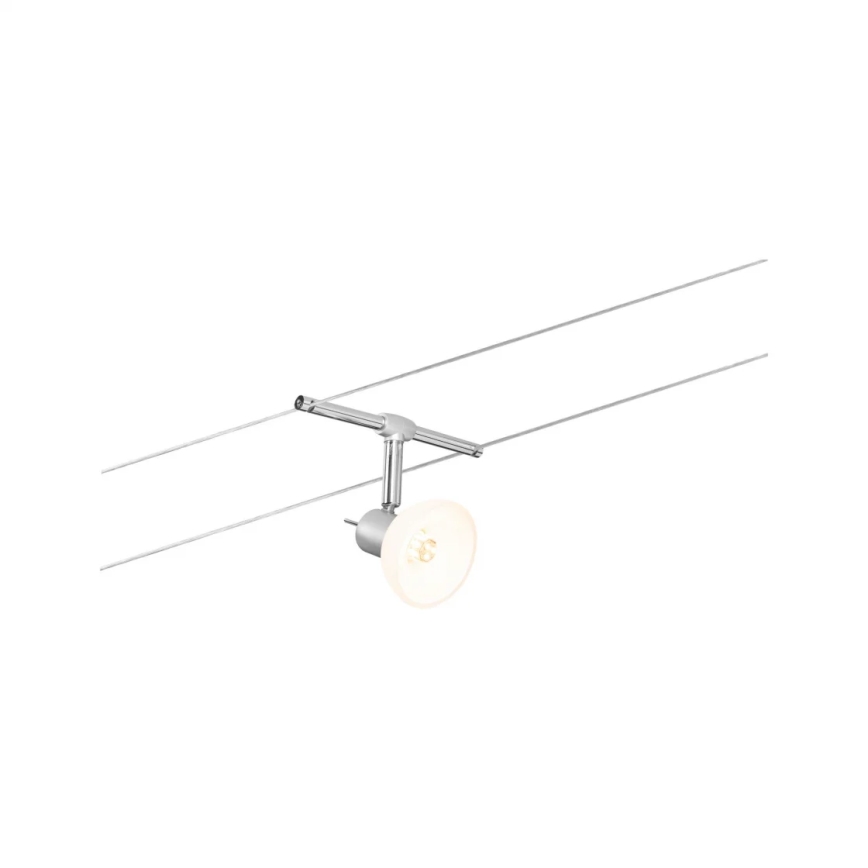 Paulmann 94136 - Juego de 5x GU5,3/10W, sistema de suspensión con cable completo SHEELA 230V, cromo brillante