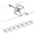 Paulmann 94152 - Juego completo de sistema de cable MAC 230V 7xGU5,3/10W, cromo mate