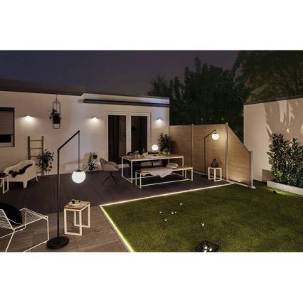 Paulmann 94246 - LED/1,2W IP44 Lámpara solar exterior con sensor RYSE 3,7V 1800 mAh