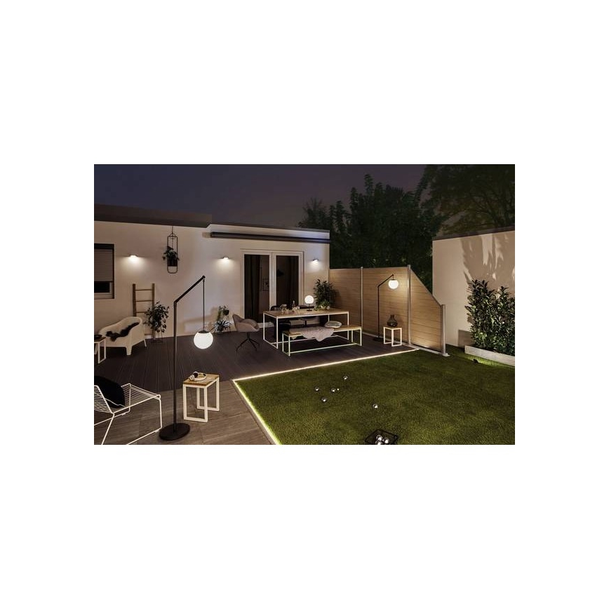 Paulmann 94246 - LED/1,2W IP44 Lámpara solar exterior con sensor RYSE 3,7V 1800 mAh